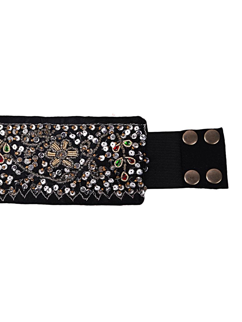 black satin belt - 18307621 - Zoom Image - 3