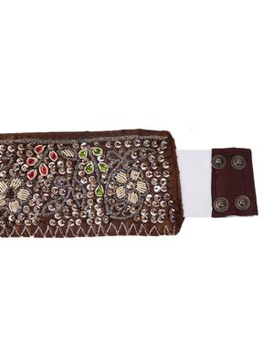 brown satin belt - 18307633 - Standard Image - 3