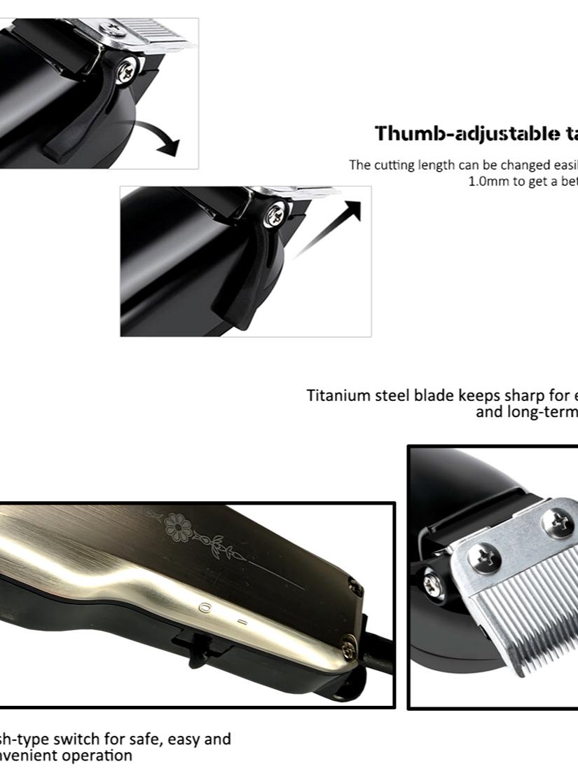 men's professional corded beard mustache trimmer - 18308045 - Zoom Image - 2