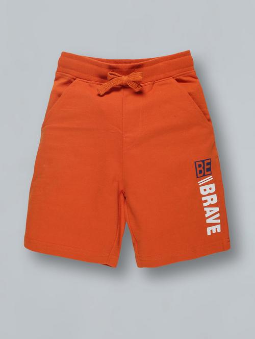 orange printed shorts - 18308047 - Standard Image - 1