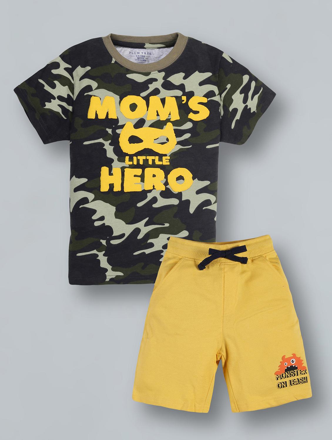 multi colored cotton shorts set - 18308067 - Zoom Image - 1