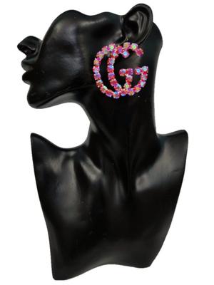 floral pink earrings - 18308531 - Standard Image - 2