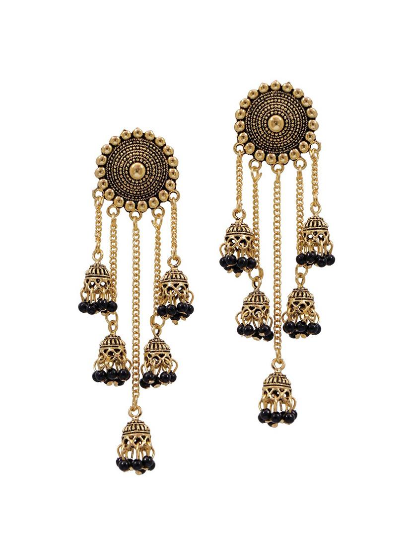 black metal drop earring - 18309058 - Zoom Image - 2