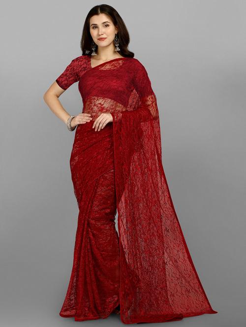 self designed printed saree with blouse - 18309067 - Standard Image - 1
