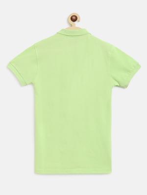 green solid polo t-shirt - 18309141 - Standard Image - 2