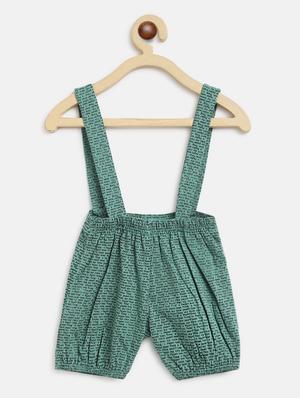 green printed dungarees - 18309158 - Standard Image - 2
