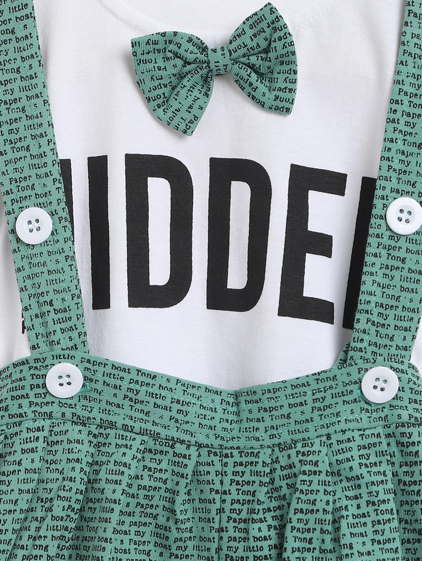 green printed dungarees - 18309158 - Zoom Image - 6
