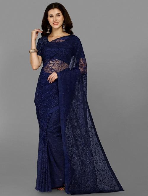 self designed printed saree with blouse - 18309354 - Standard Image - 1