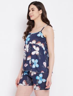 shoulder-strap printed shorts set - 18309613 - Standard Image - 2