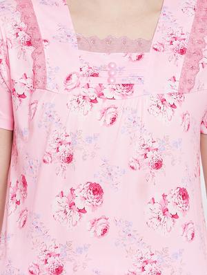 short-sleeved printed capri set - 18309620 - Standard Image - 5