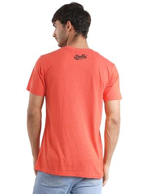 orange chest print t-shirt - 18309970 - Standard Image - 2