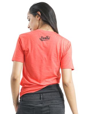 orange chest print t-shirt - 18309970 - Standard Image - 3