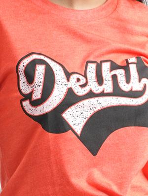 orange chest print t-shirt - 18309970 - Standard Image - 5