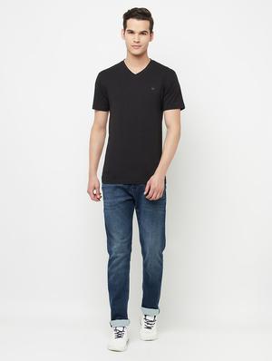 black solid t-shirt - 18310000 - Standard Image - 4