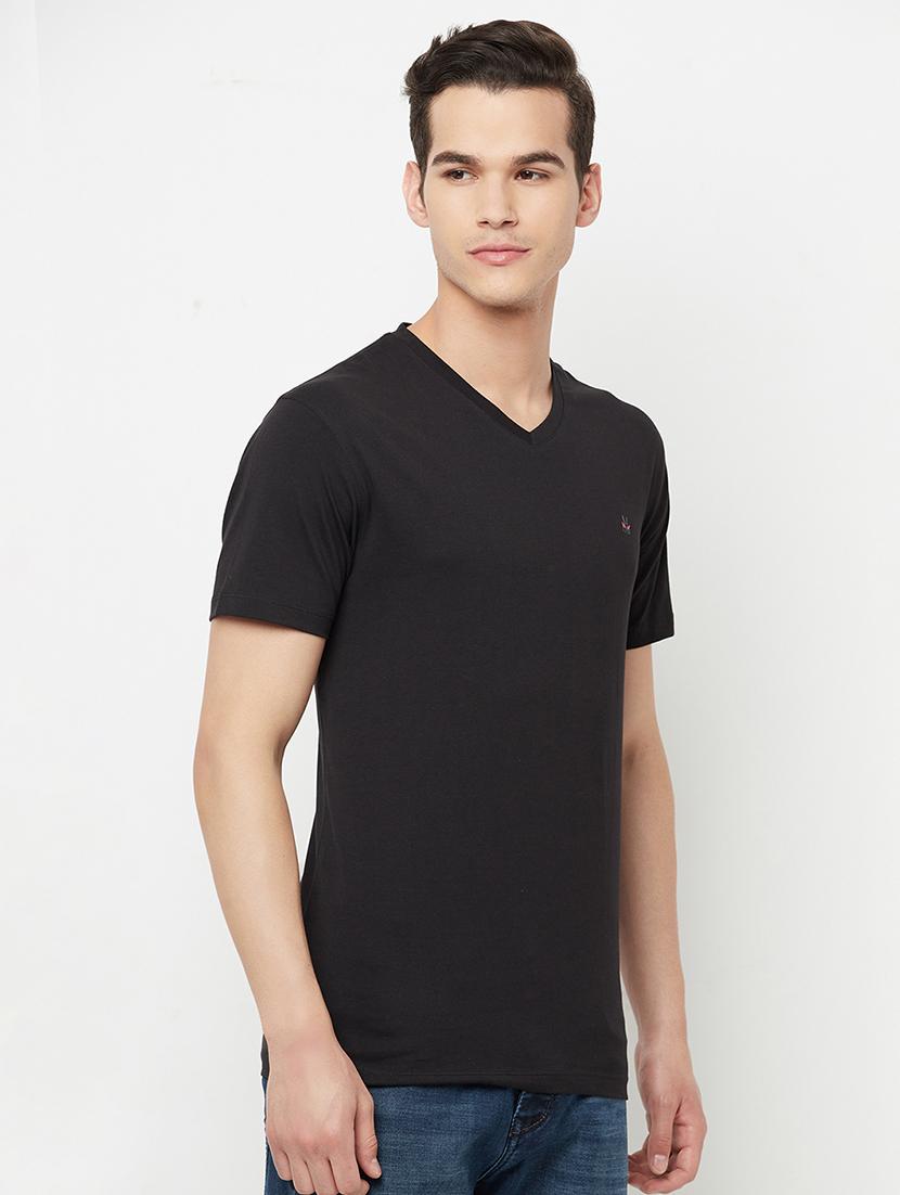 black solid t-shirt - 18310000 - Zoom Image - 2