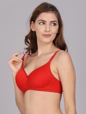 red solid t-shirt bra - 18310073 - Standard Image - 2