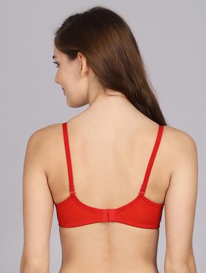 red solid t-shirt bra - 18310073 - Standard Image - 4