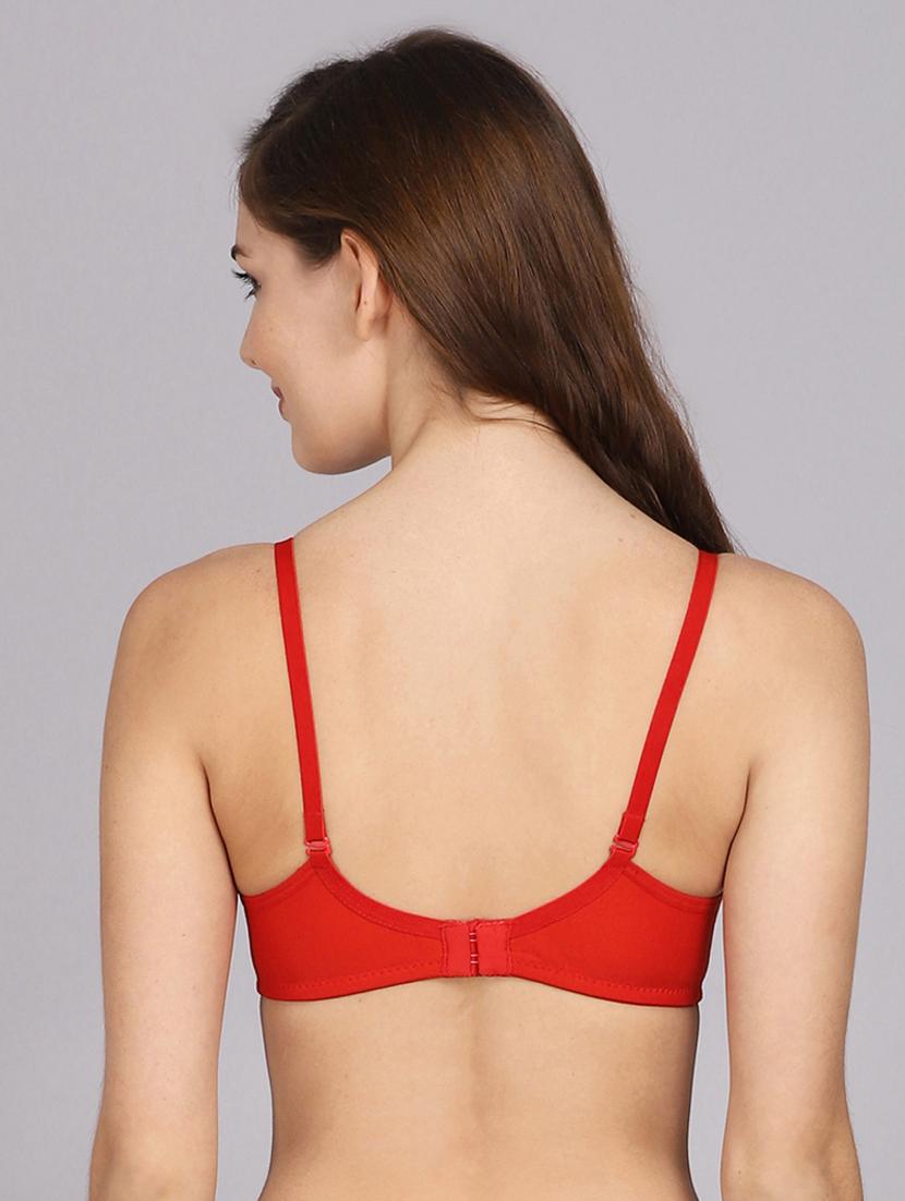 red solid t-shirt bra - 18310073 - Zoom Image - 4