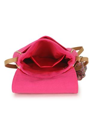 pink printed regular sling bag - 18310293 - Standard Image - 3