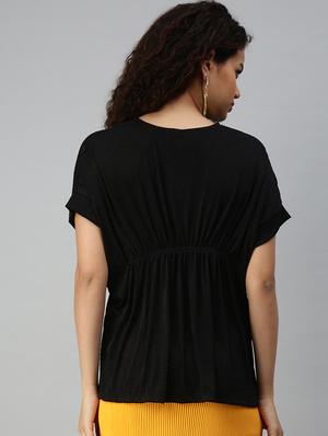 round neck striped top - 18310429 - Standard Image - 4