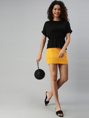 round neck striped top - 18310429 - Standard Image - 5