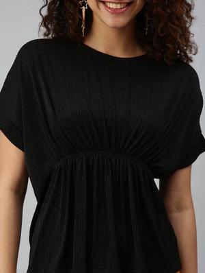 round neck striped top - 18310429 - Standard Image - 6