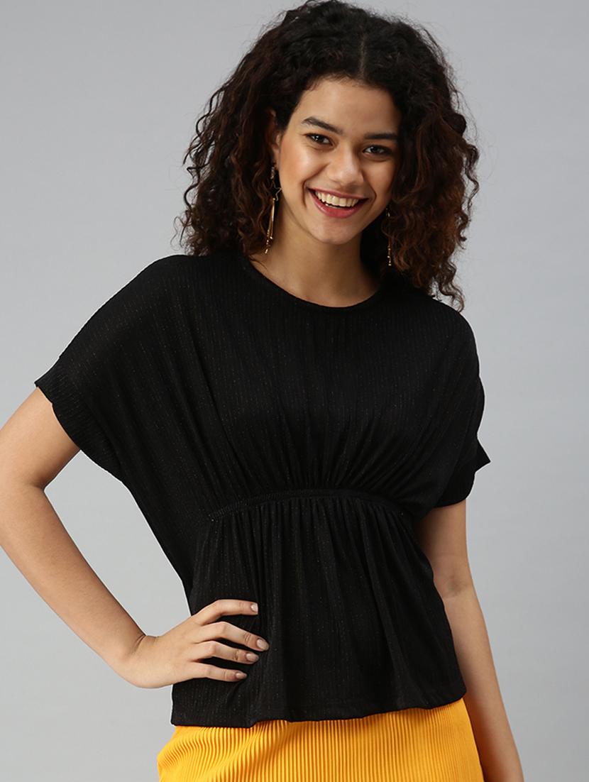 round neck striped top - 18310429 - Zoom Image - 1