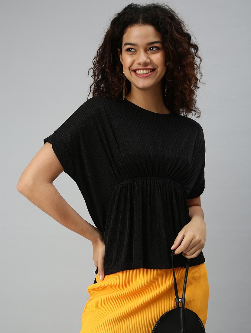 round neck striped top - 18310429 - Zoom Image - 3