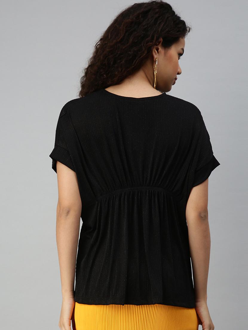 round neck striped top - 18310429 - Zoom Image - 4