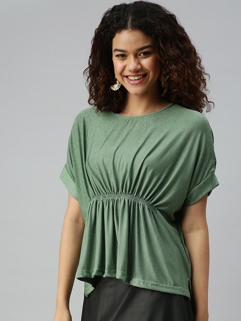 round neck printed top - 18310432 - Zoom Image - 2