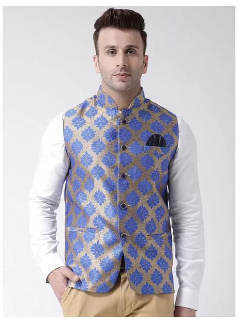 men's waist coat gold color - 18310572 - Standard Image - 1