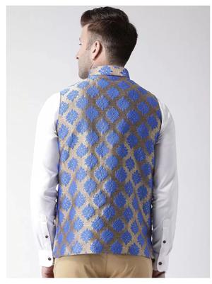 men's waist coat gold color - 18310572 - Standard Image - 2
