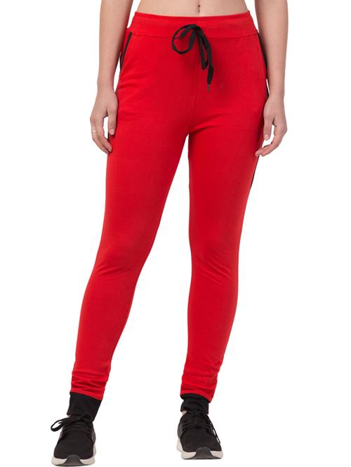 drawstring waist solid track pant - 18310752 - Standard Image - 1