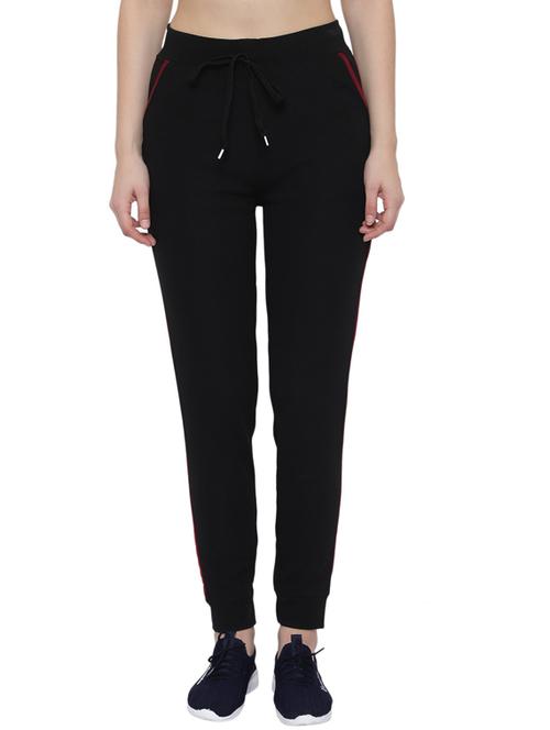 drawstring waist solid track pant - 18310761 - Standard Image - 1