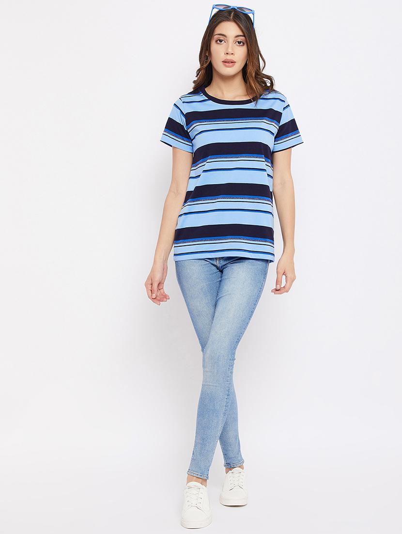 round neck striped tee - 18310908 - Zoom Image - 5