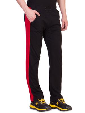 black solid full length track pant - 18311384 - Standard Image - 2