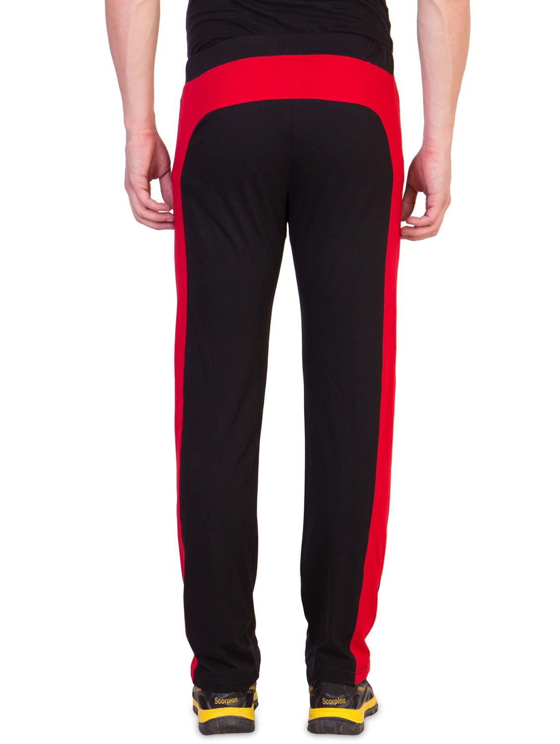 black solid full length track pant - 18311384 - Zoom Image - 3