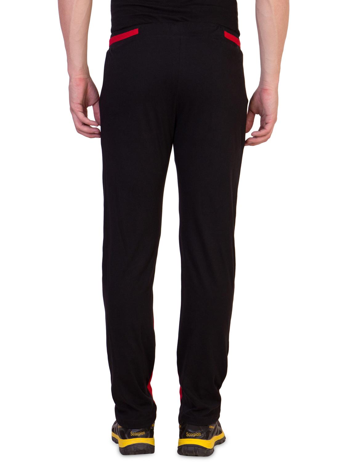 red color-blocked full length track pant - 18311388 - Zoom Image - 3