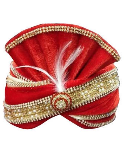 dhulla pagdi for man red color - 18311909 - Standard Image - 1