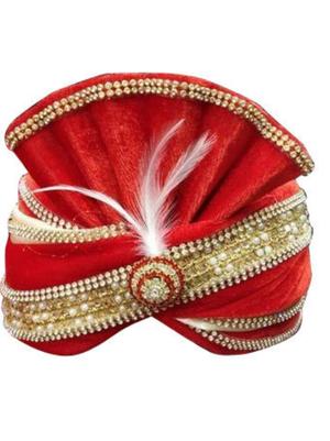 dhulla pagdi for man red color - 18311909 - Standard Image - 2
