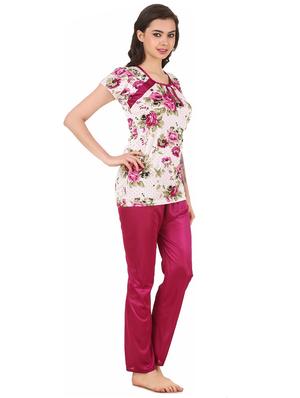shirt collar printed nightwear pajama set - 18312128 - Standard Image - 2