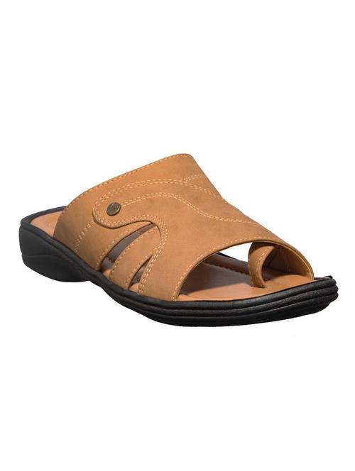tan slip on sandal - 18312825 - Standard Image - 1