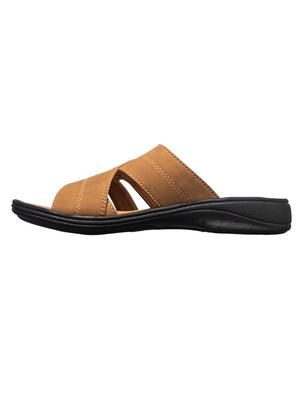 tan slip on sandal - 18312825 - Standard Image - 3