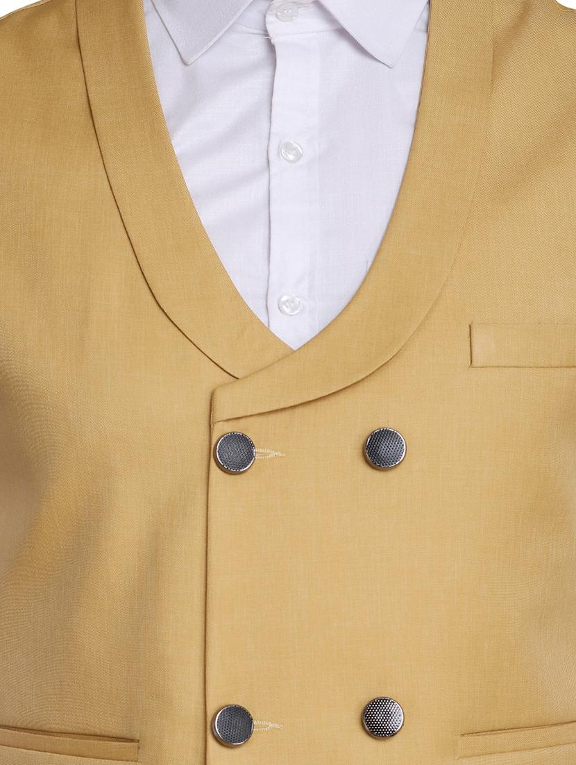 gold solid waist coat - 18312961 - Zoom Image - 5