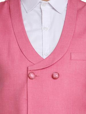 pink solid waist coat - 18312962 - Standard Image - 5
