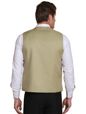 green solid waist coat - 18312968 - Standard Image - 3