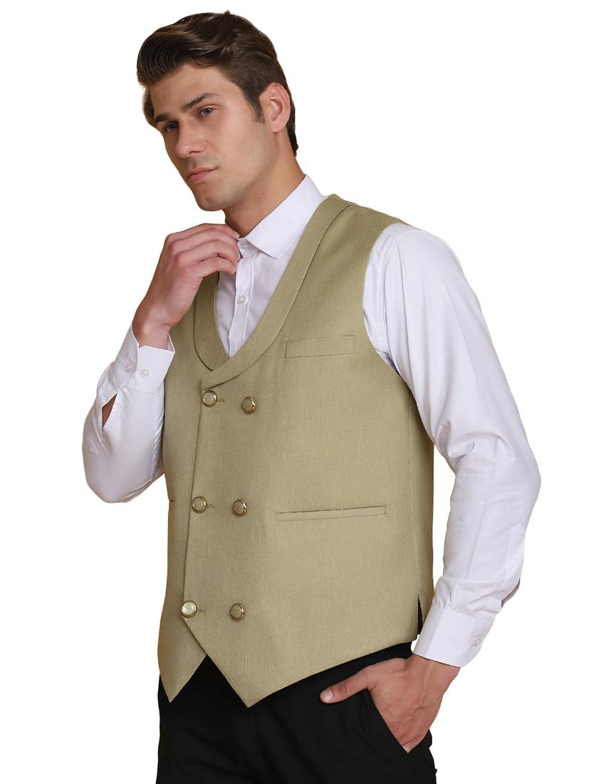 green solid waist coat - 18312968 - Zoom Image - 2