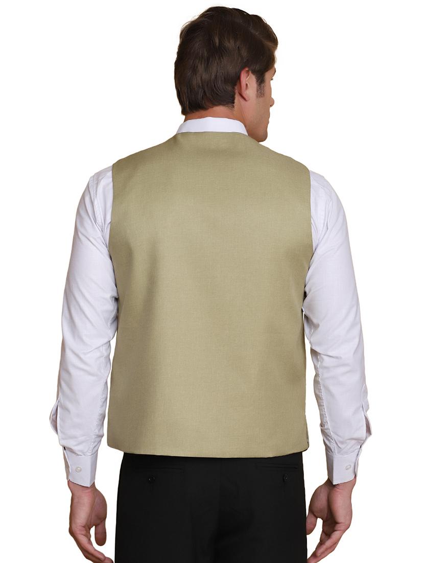 green solid waist coat - 18312968 - Zoom Image - 3