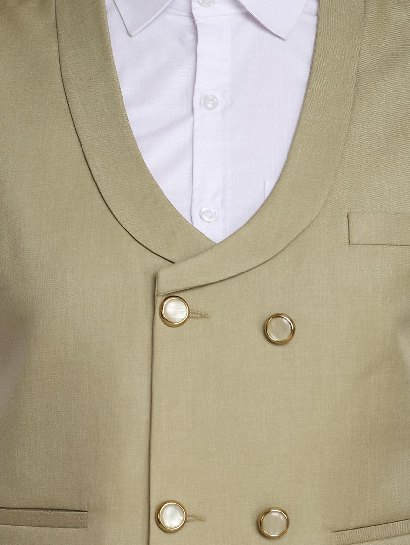 green solid waist coat - 18312968 - Zoom Image - 5