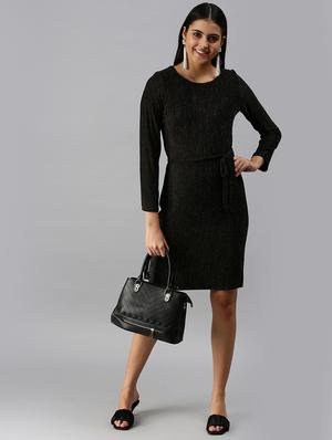 tie front printed sheath dress - 18313188 - Standard Image - 4